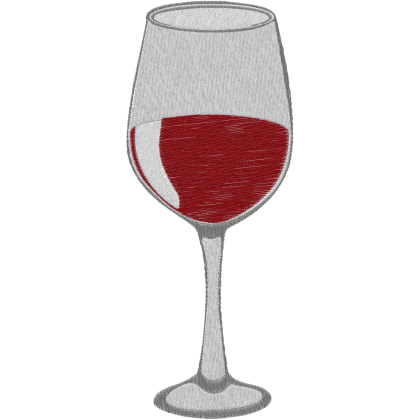 Matriz de Bordado Taça de Vinho 